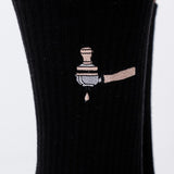 Siebträger & Tamper | Bestickte Bio Baumwoll Socken
