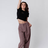 Aperitivo | Besticktes Bio Baumwoll Cropped T-Shirt