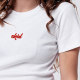 Cheers Collection | Besticktes Bio Baumwoll Cropped T-Shirt