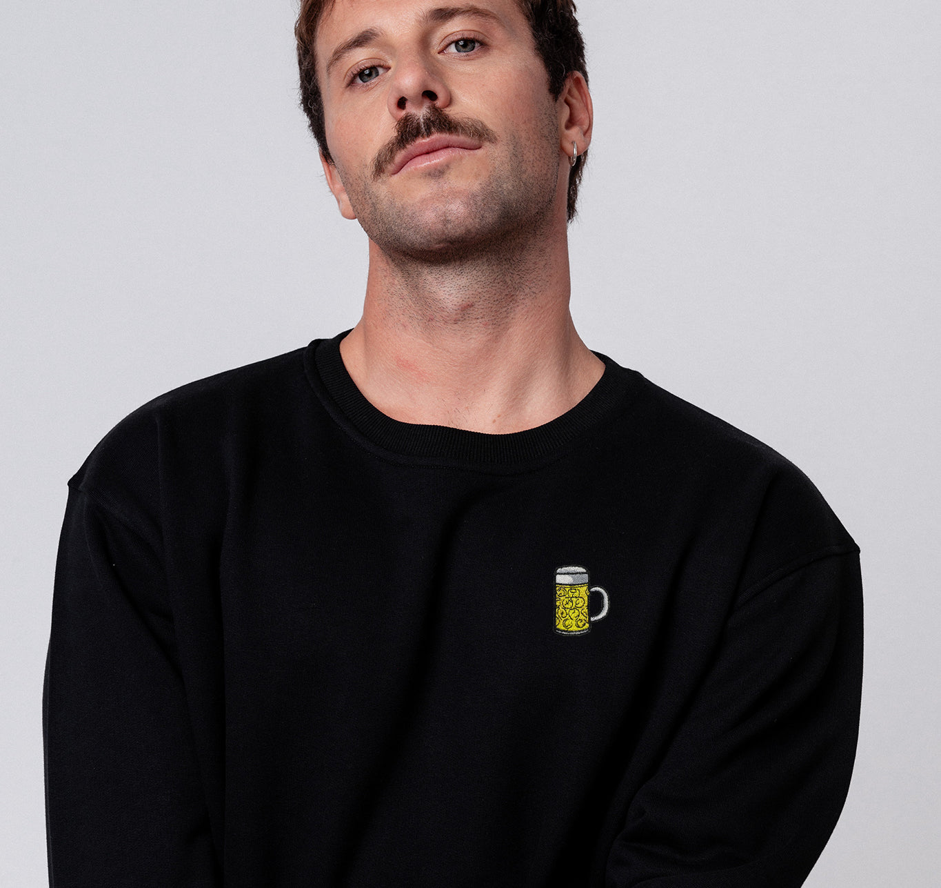 Maßkrug | Besticker Bio Baumwoll Unisex Pullover