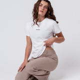 B-Ware / Skinny bitch / Frauen T-Shirt / weiß / M