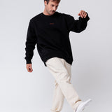 Caffé doppio | Bestickter Bio-Baumwoll Unisex Pullover