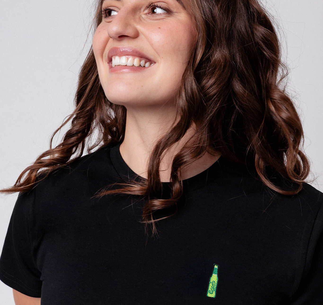Carlsberg | Besticktes Frauen Bio Baumwoll T-Shirt
