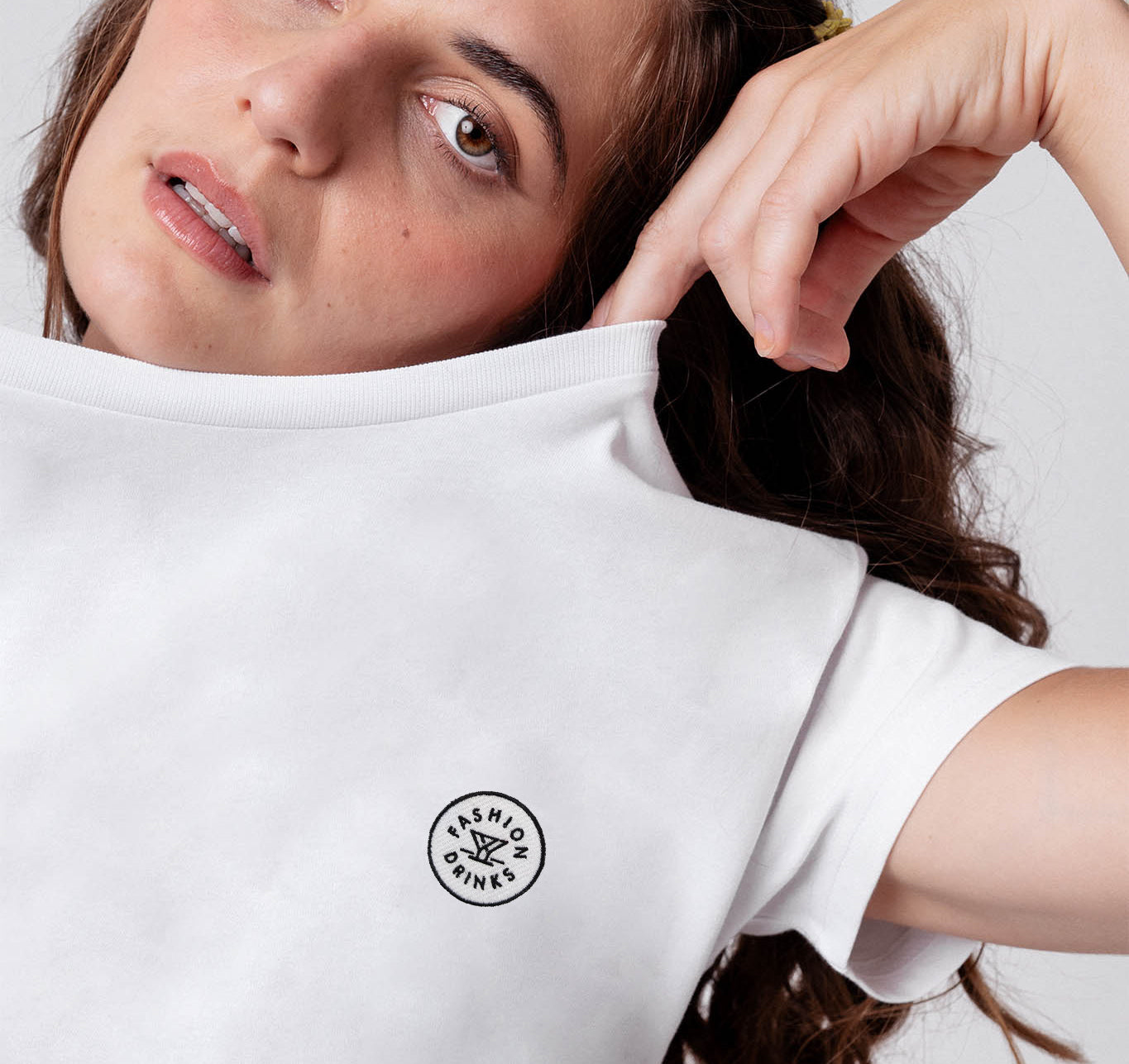 Fashion Drinks |  Besticktes Bio Baumwoll Frauen T-Shirt
