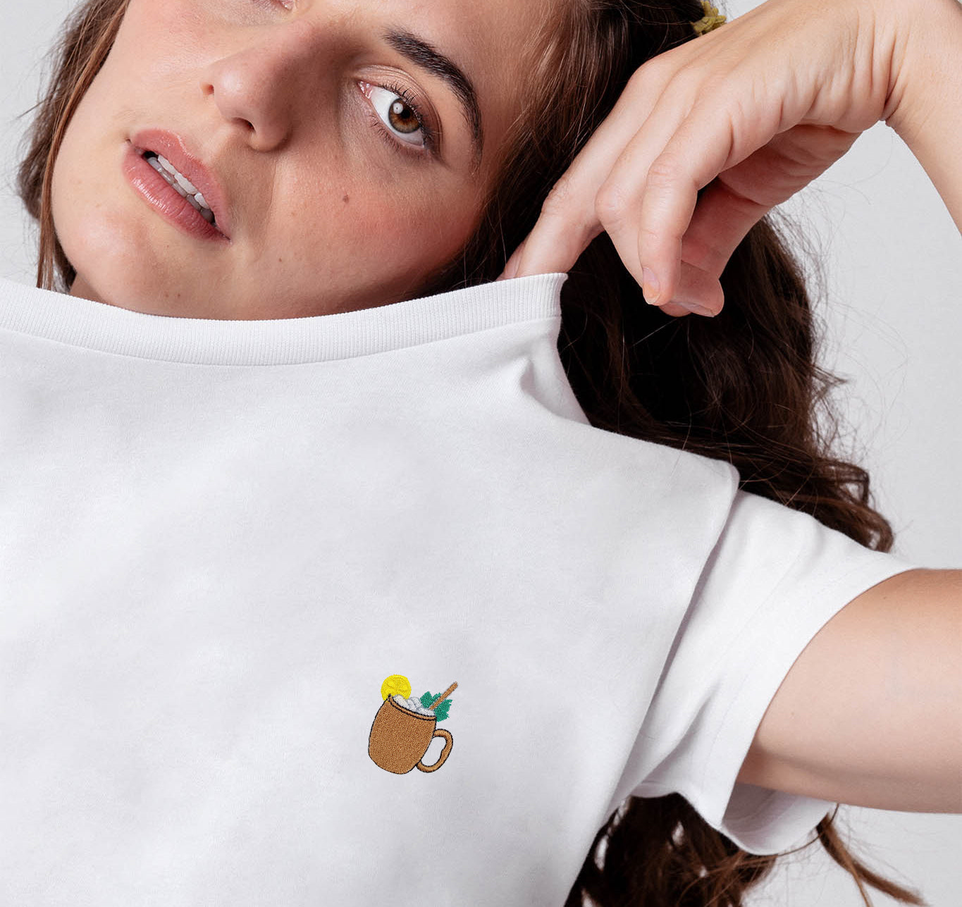 Moscow Mule | Besticktes Bio Baumwoll Frauen T-Shirt
