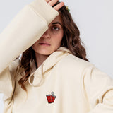 Beerpong | Bestickter Bio-Baumwoll Frauen Hoodie