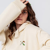 Champagnersäbel | Bestickter Bio-Baumwoll Frauen Hoodie