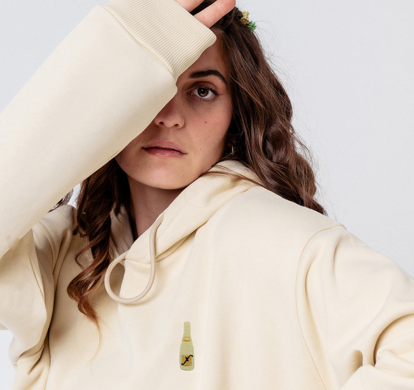 Freixenet | Bestickter Bio-Baumwoll Frauen Hoodie