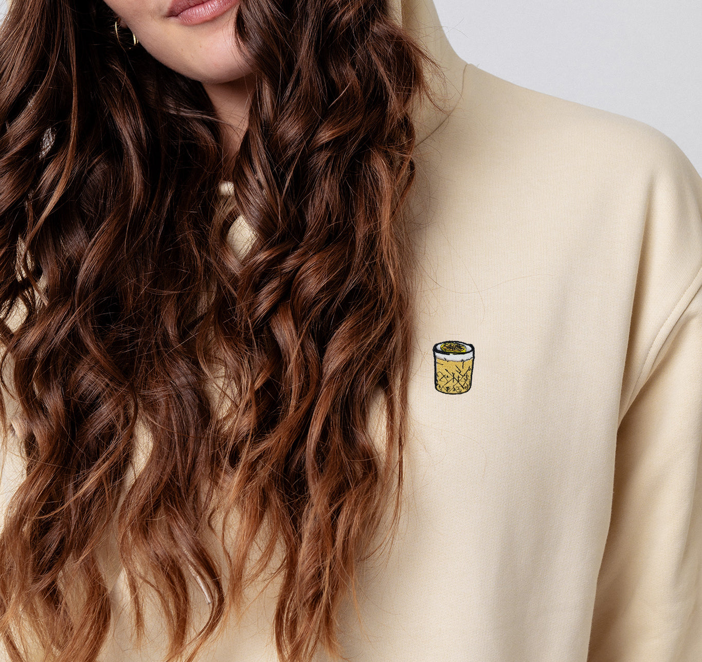 Whisky Sour | Bestickter Bio-Baumwoll Frauen Hoodie