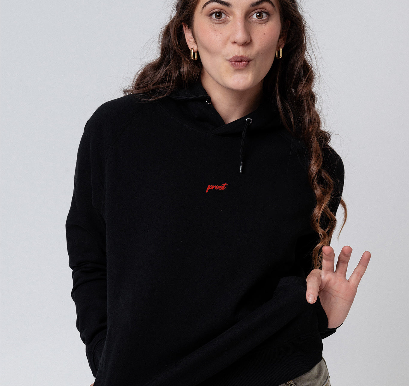 Cheers Collection | Bestickter Bio-Baumwoll Frauen Hoodie