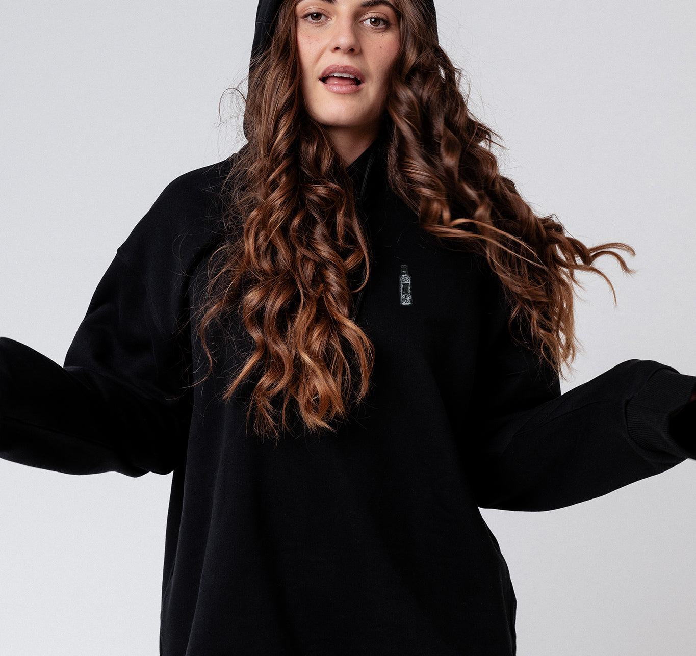 Three Sixty | Bestickter Bio-Baumwoll Frauen Hoodie