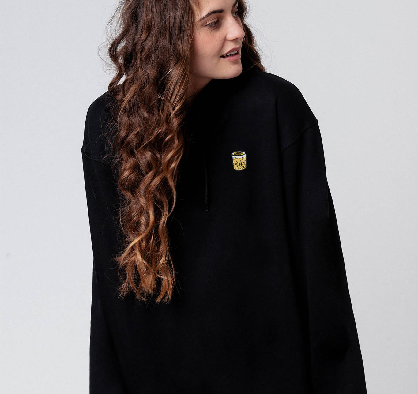 Whisky Sour | Bestickter Bio-Baumwoll Frauen Hoodie