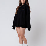 Coffee Bag | Bestickter Bio Baumwoll Frauen Hoodie