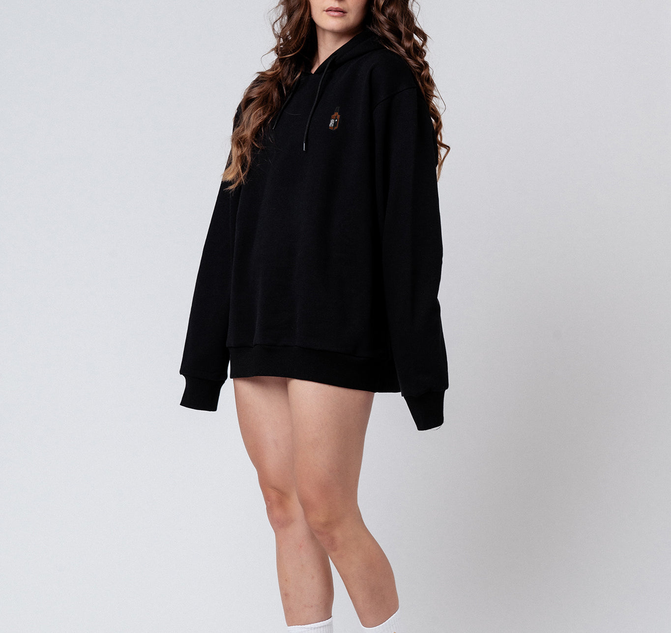 Whisky | Bestickter Bio-Baumwoll Frauen Hoodie