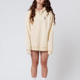 Gorbatschow | Bestickter Bio-Baumwoll Frauen Hoodie