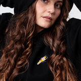 Tornado | Bestickter Bio-Baumwoll Frauen Hoodie