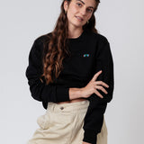 schnelle Brille | Bestickter Bio-Baumwoll Unisex Pullover