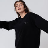 Siebträger | Bestickter Bio-Baumwoll Frauen Pullover