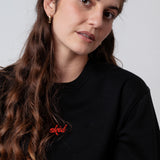 Cheers Collection | Bestickter Bio-Baumwoll Frauen Pullover