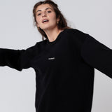 Fomo | Bestickter Bio-Baumwoll Frauen Pullover
