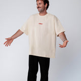 B-Ware / cheers / unisex oversized / creme/  L