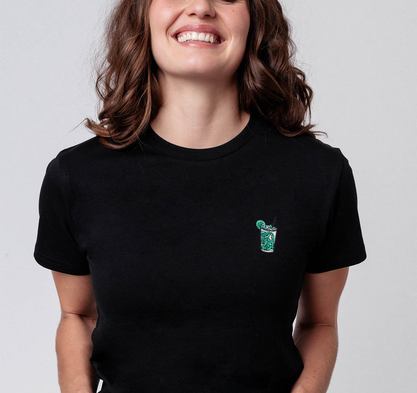 Mojito | Besticktes Bio Baumwoll Frauen T-Shirt