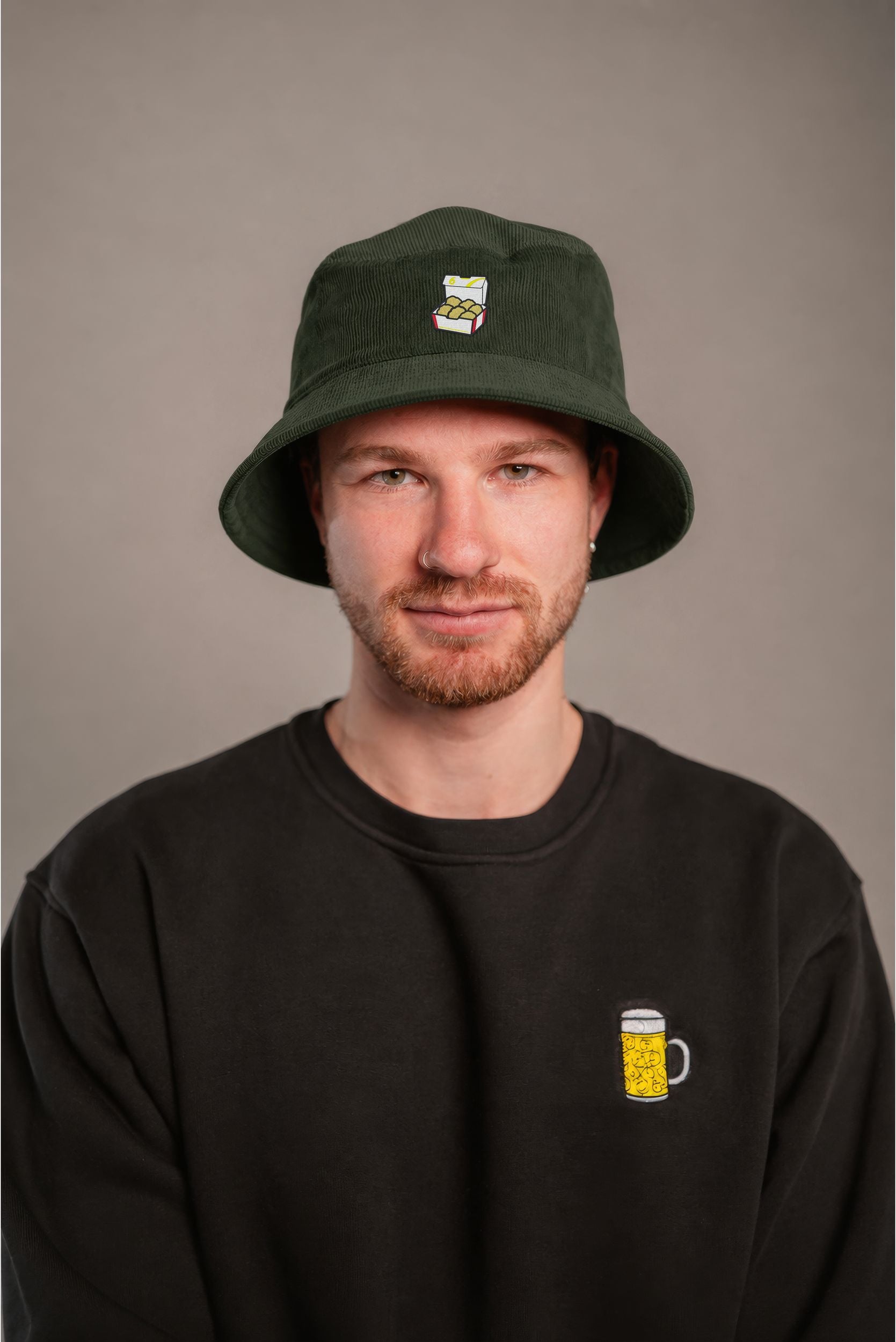 6er Nuggets gruen Cord Bucket Hat