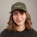 Slip & Relax | Bestickte Bio Baumwoll Cord Cap