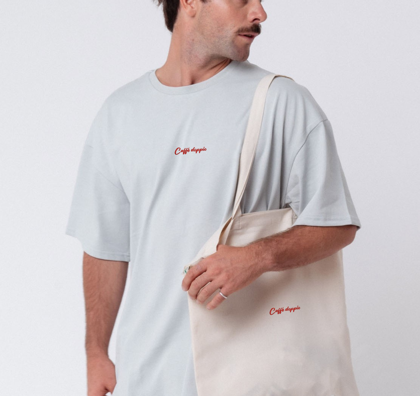 Caffé doppio | Heavy Oversized Bio Baumwoll T-Shirt