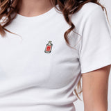 Siegfried Gin | Besticktes Bio Baumwoll Cropped T-Shirt