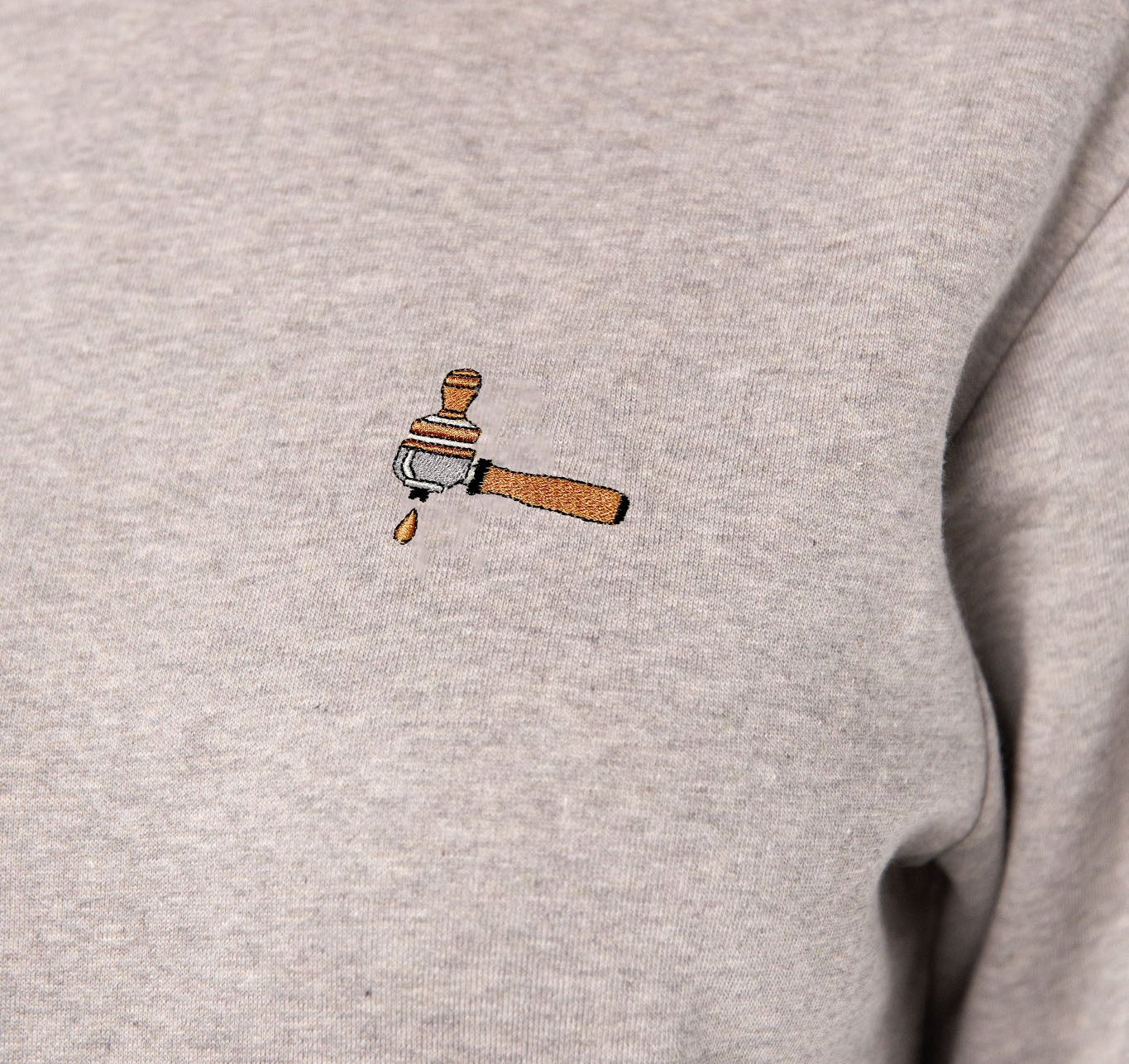 Siebträger & Tamper | Bestickter Bio-Baumwoll Frauen Pullover
