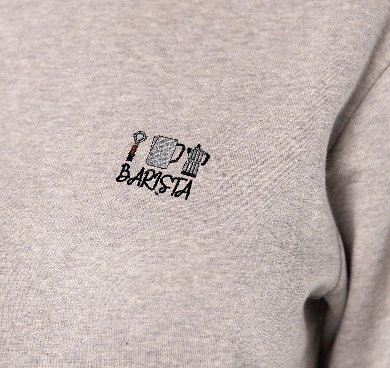 Barista Set | Bestickter Bio-Baumwoll Frauen Pullover