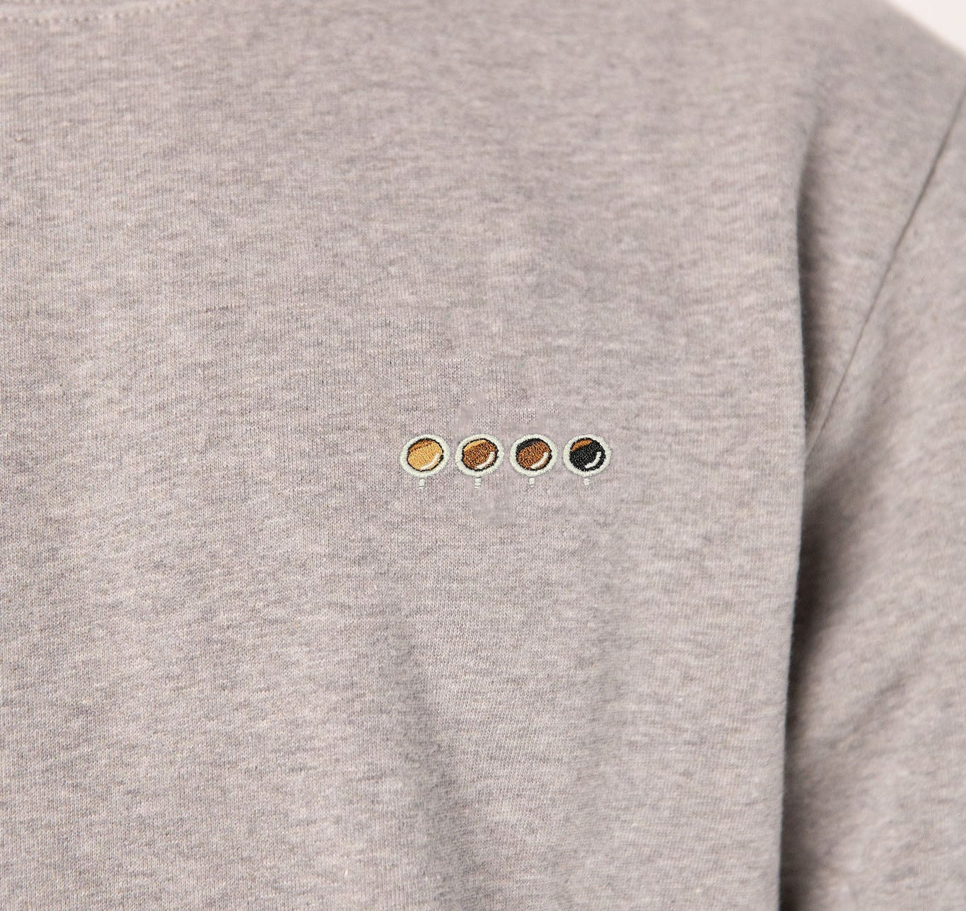 Quattro Espressi | Bestickter Bio-Baumwoll Unisex Pullover