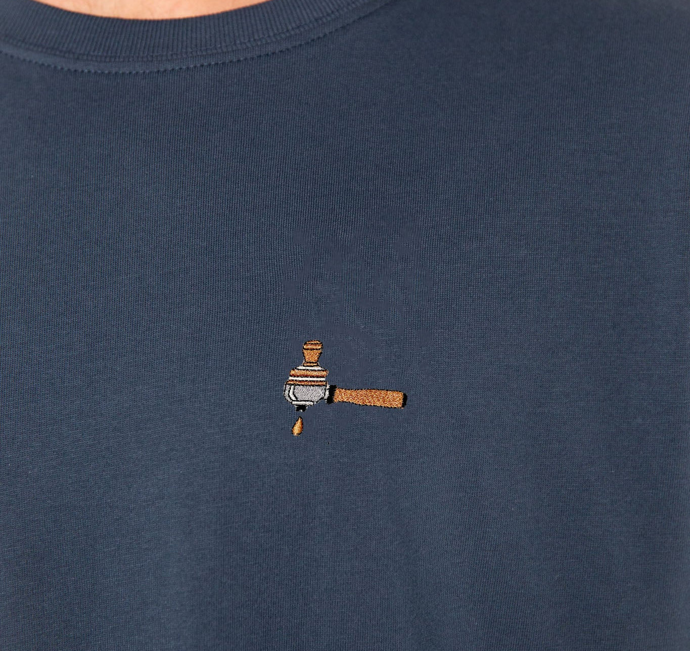 Siebträger & Tamper | Besticktes Organic Bio Baumwoll-T-Shirt