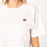 Rippchen | Besticktes Bio Baumwoll Cropped T-Shirt