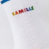 Kamelle | Bestickte Bio Baumwoll Socken