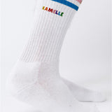 Kamelle | Bestickte Bio Baumwoll Socken