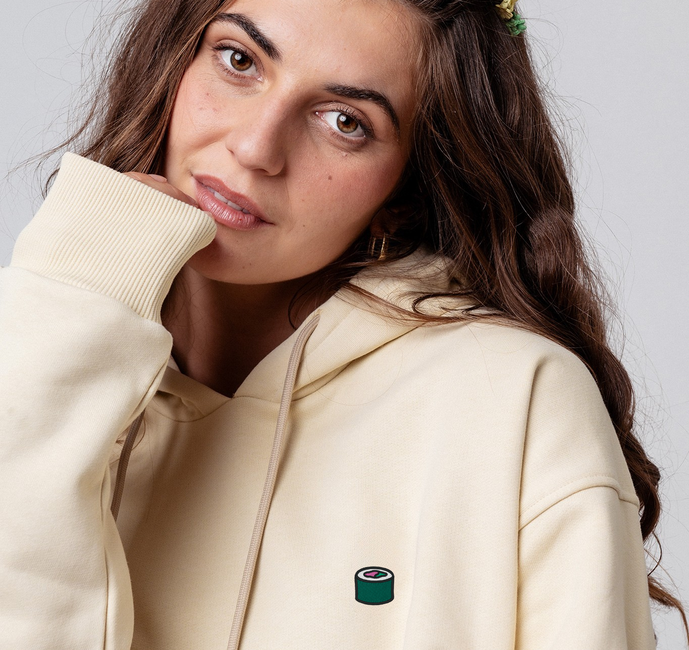 SushiMaki |  Bestickter Bio Baumwoll Unisex Hoodie