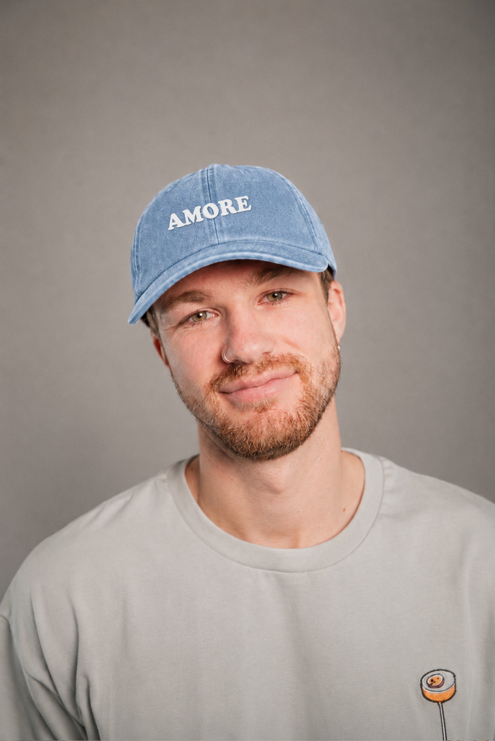 Amore Vintage Light Denim Vintage Cap