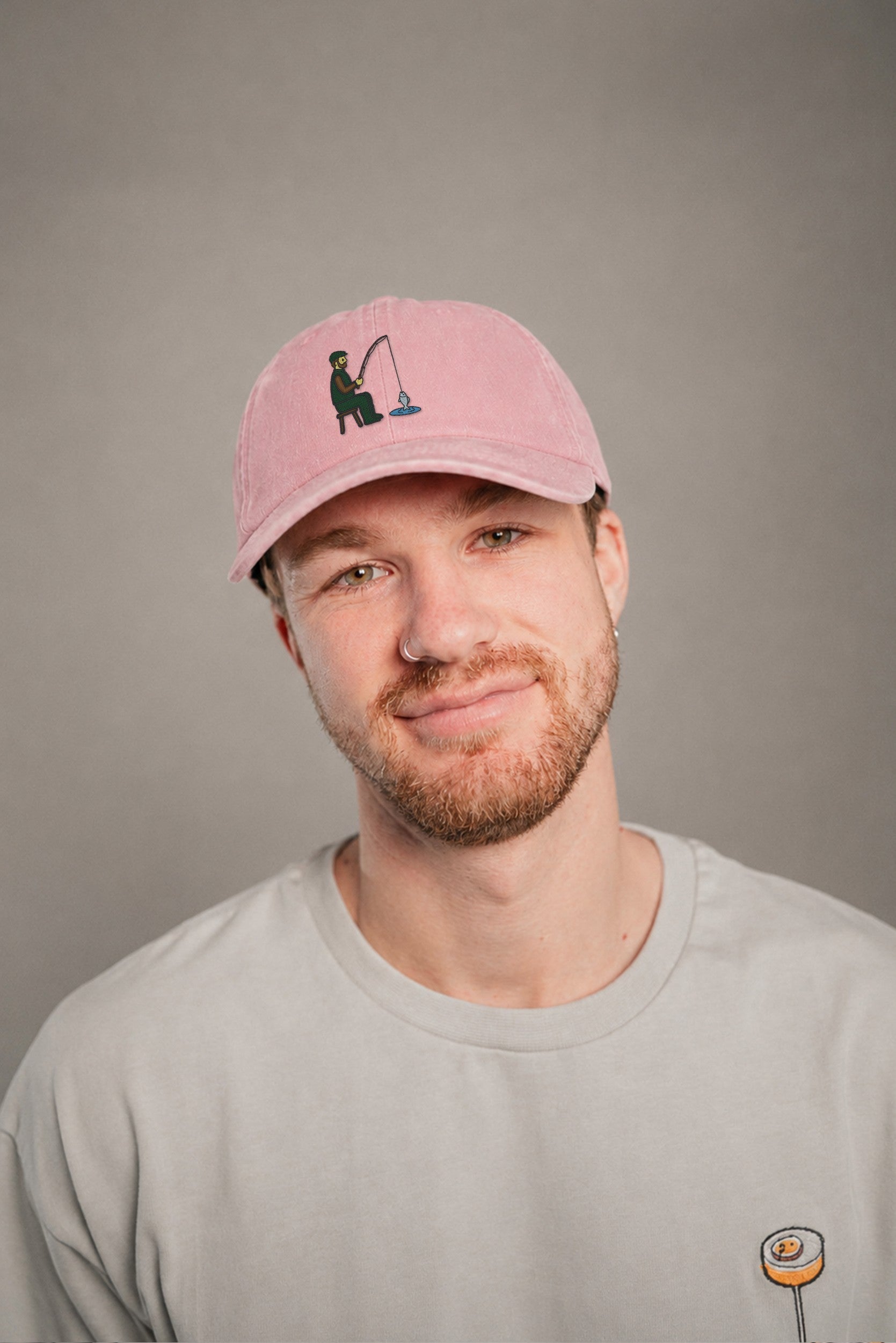 Angler Vintage Dusty Pink Vintage Cap