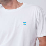 Argentinien | Minimal Flag – Besticktes Bio-Baumwoll Fan Shirt