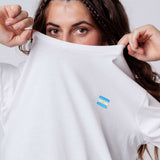 Argentinien | Minimal Flag – Besticktes Bio-Baumwoll Fan Shirt