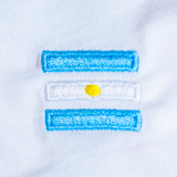 Argentinien | Minimal Flag – Besticktes Bio-Baumwoll Fan Shirt