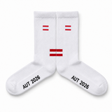 Österreich | Minimal Flag – Bio-Baumwoll Fan Socken