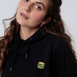 BigBurger | Bestickter Bio Baumwoll Unisex Hoodie