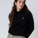 Brokkoli | Bestickter Bio Baumwoll Unisex Hoodie