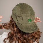 Brokoli Camper-Cap dunkelgrun Cord Camper Cap