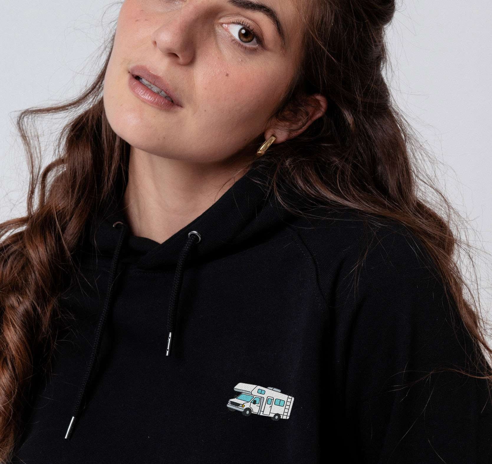Camper | Bestickter Bio Baumwoll Unisex Hoodie
