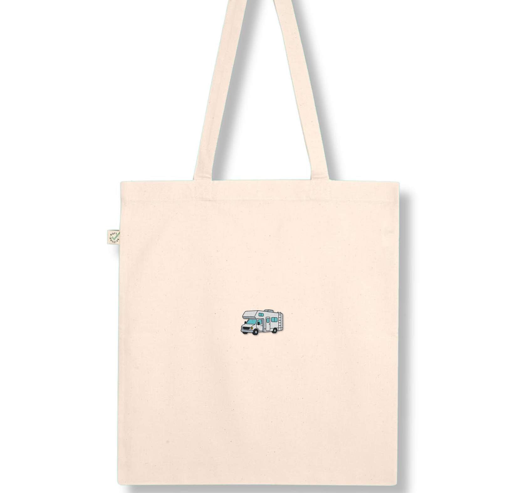 Camper | Bestickte Bio Baumwoll Tasche
