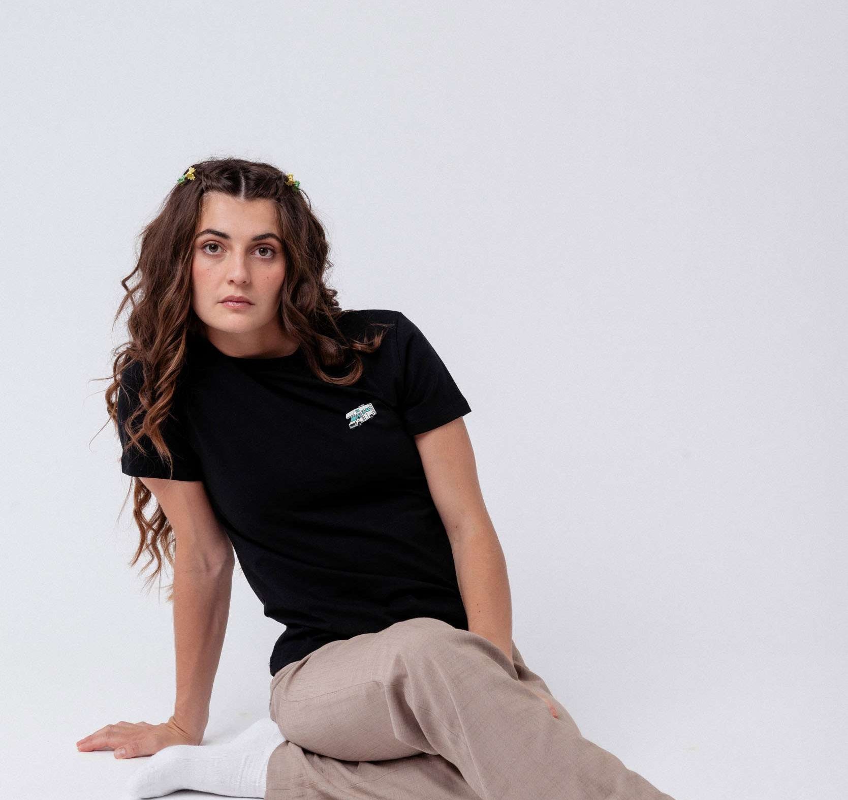 Camper | Besticktes Bio Baumwoll Frauen T-Shirt